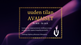 Uuden tilan avajaiset 28.-30.8.